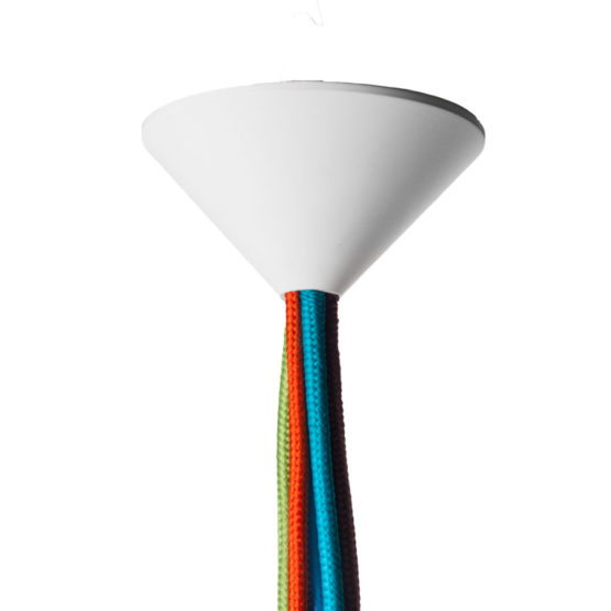 Lampa wisząca Multi 5 - z kolorowych kabli