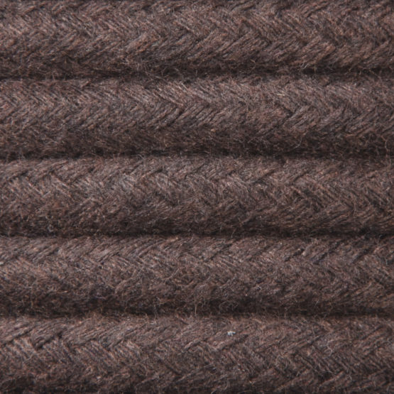 Kabel w oplocie bawełnianym 2 x 0,75 - brązowy