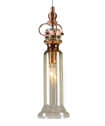 Lampa w stylu retro Irys - S - Brown