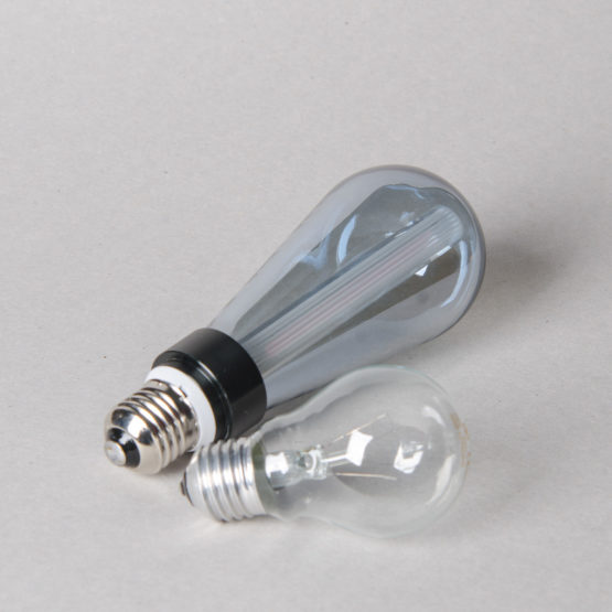 Żarówka dekoracyjna Edison ST 64 LED Glow Stick - Warm / Silver