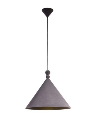 Lampa Konko Velvet LOFTLIGT - pokryta zamszem w kolorze Anthracite