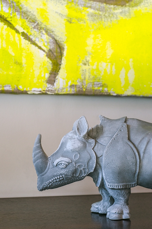 Rhinoceros LOFTLIGHT - betonowy nosorożec