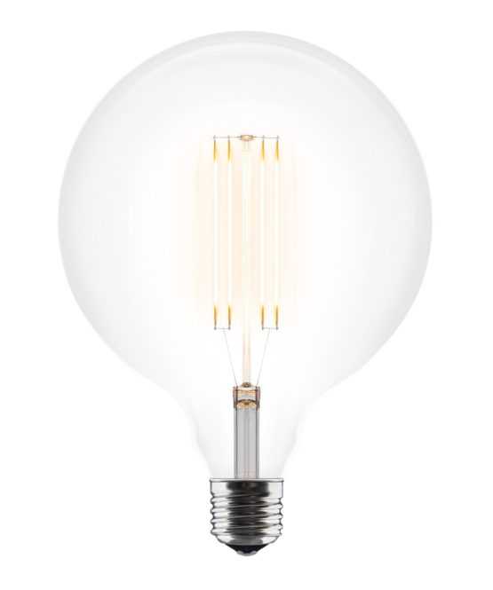 Żarówka dekoracyjna E27 3W Idea LED A+ średnica 125 mm UMAGE (dawniej VITA Copenhagen) /Kolor: Transparentny Kolor: Transparentny biały/