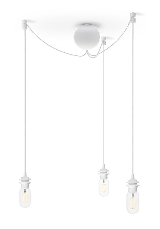 Potrójne zawieszenie do lamp Cannonball Cluster 3 UMAGE (dawniej VITA Copenhagen) - białe /Kolor: Biały/