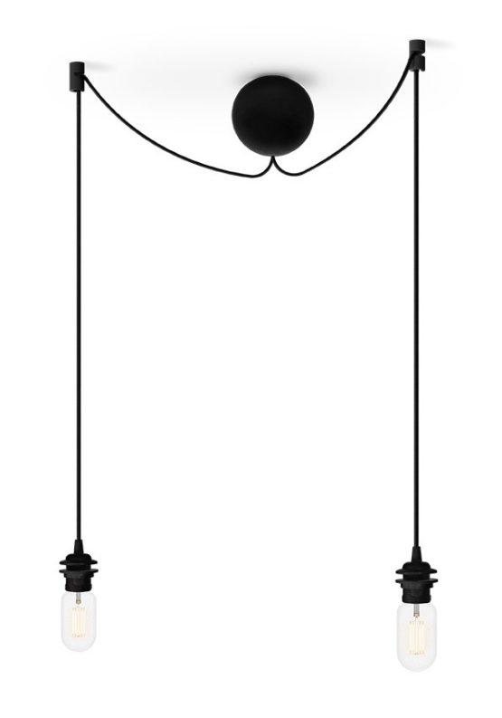 Podwójne zawieszenie do lamp Cannonball Cluster 2 UMAGE (dawniej VITA Copenhagen) - czarne /Kolor: Czarny/