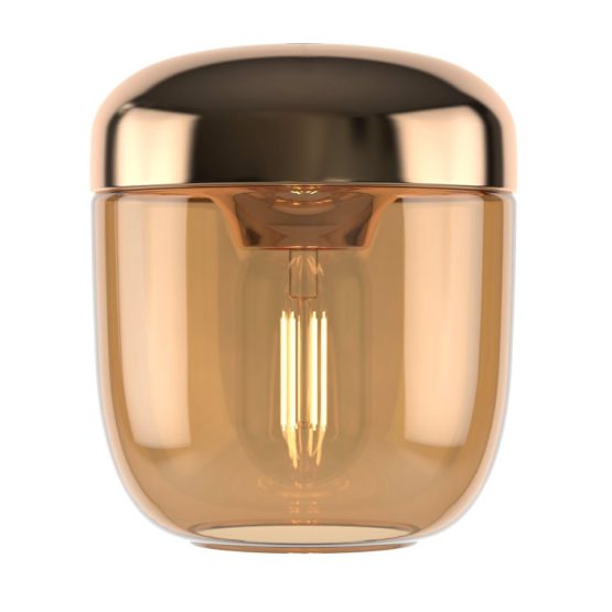 Lampa Acorn Amber Brass UMAGE (dawniej VITA Copenhagen) - bursztynowy mosiądz /Kolor: Bursztynowy/