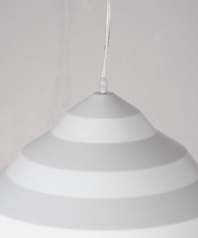 Biała lampa wisząca - Wave S40