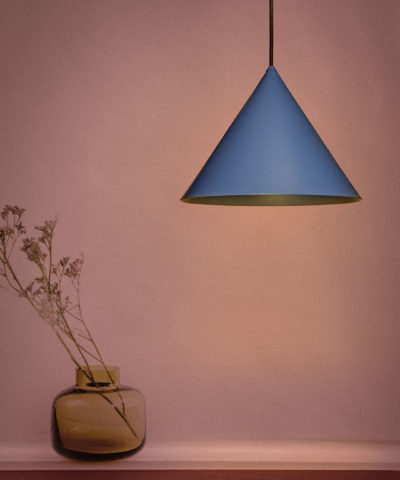 Konko Light Indigo - niebieska lampa wisząca