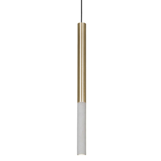 Lampa betonowa z mosiądzem - Kalla Brass 97